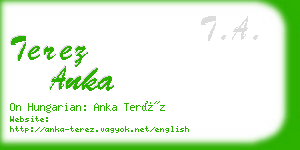 terez anka business card